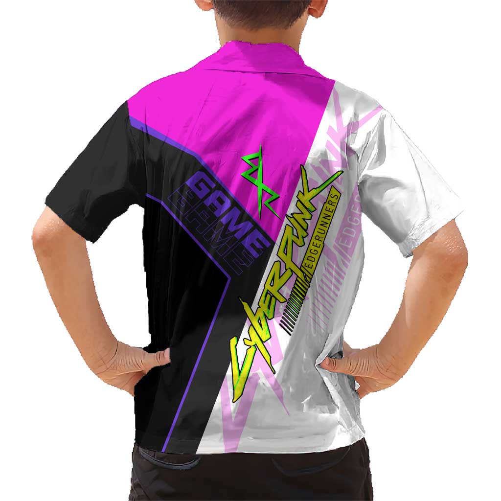 Lucy Cyberpunk Edgerunners Family Matching Summer Maxi Dress and Hawaiian Shirt Neon Techwear Anime Style