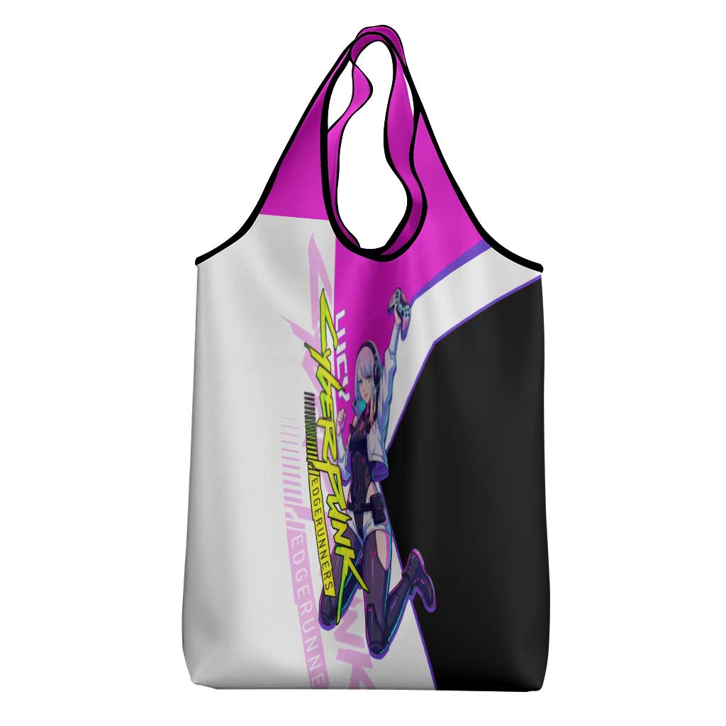 Lucy Cyberpunk Edgerunners Grocery Bag Neon Techwear Anime Style