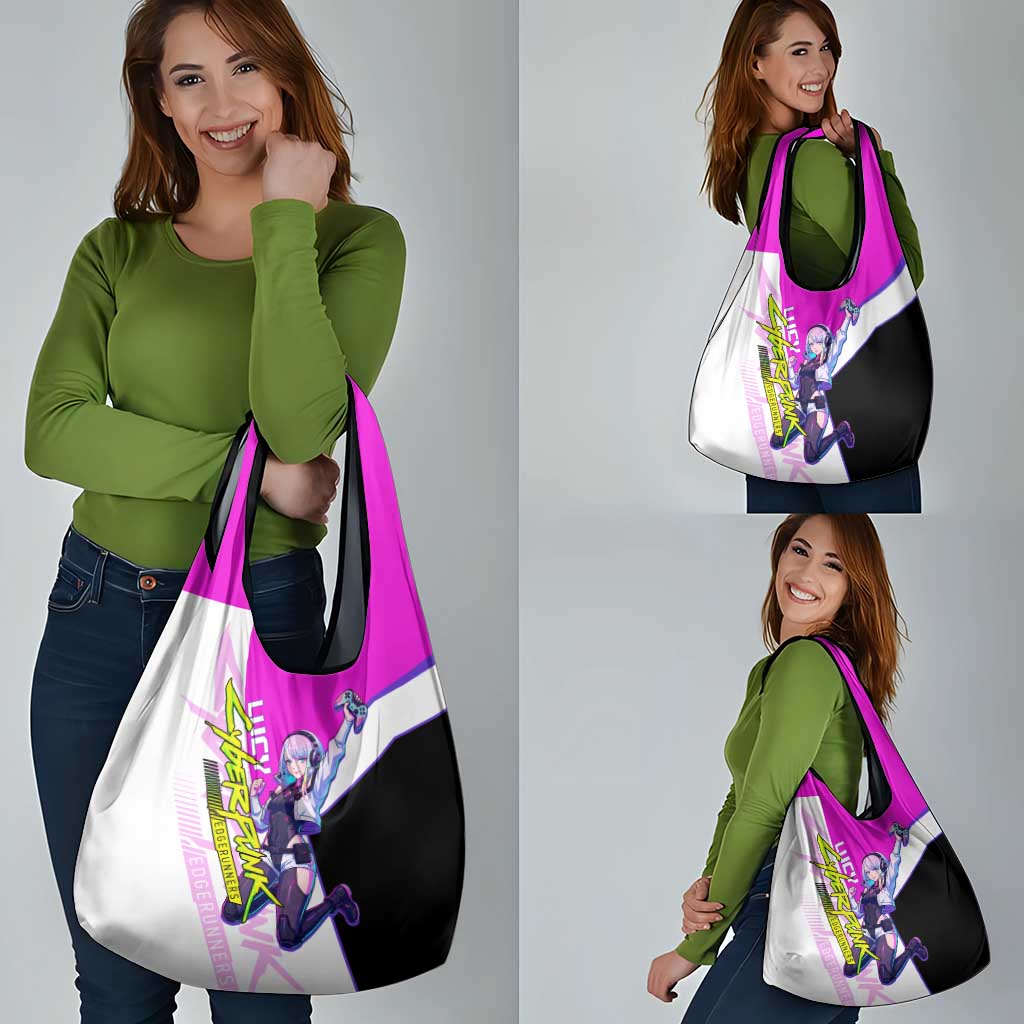 Lucy Cyberpunk Edgerunners Grocery Bag Neon Techwear Anime Style