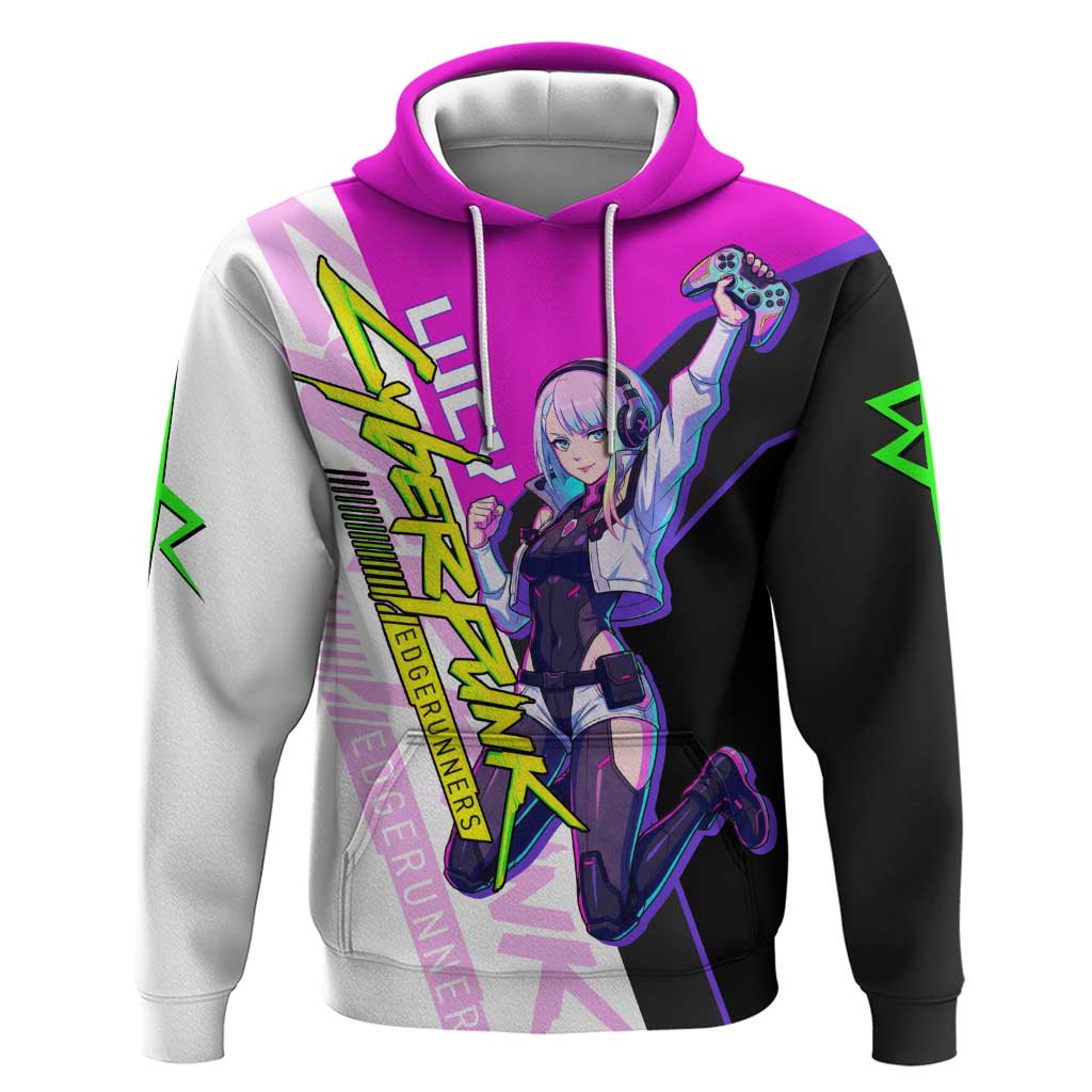 Lucy Cyberpunk Edgerunners Hoodie Neon Techwear Anime Style