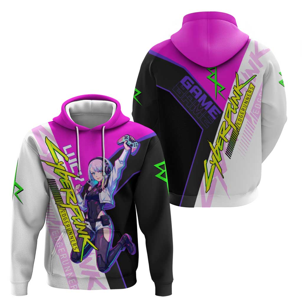 Lucy Cyberpunk Edgerunners Hoodie Neon Techwear Anime Style