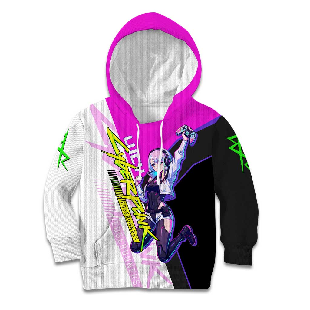 Lucy Cyberpunk Edgerunners Kid Hoodie Neon Techwear Anime Style