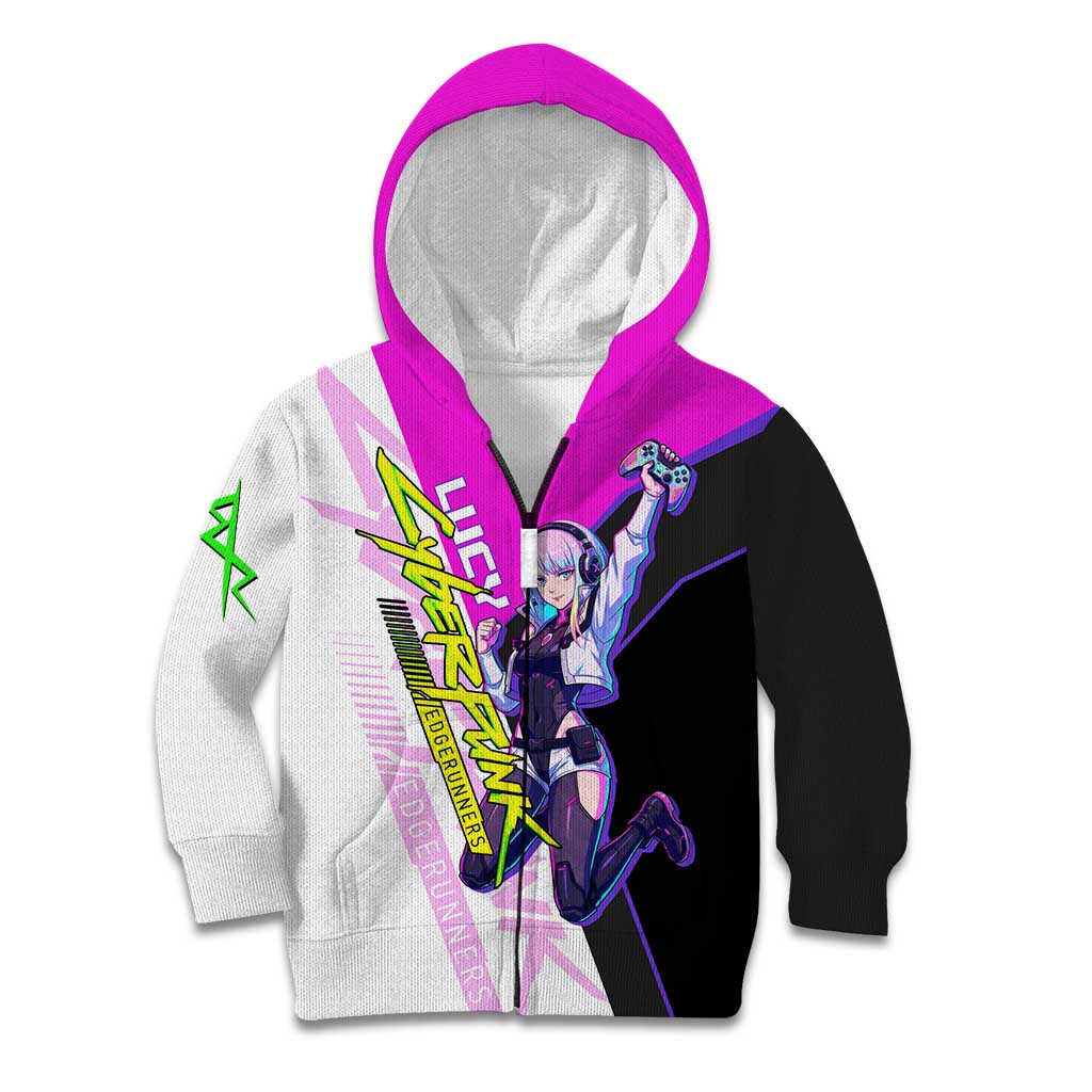 Lucy Cyberpunk Edgerunners Kid Hoodie Neon Techwear Anime Style
