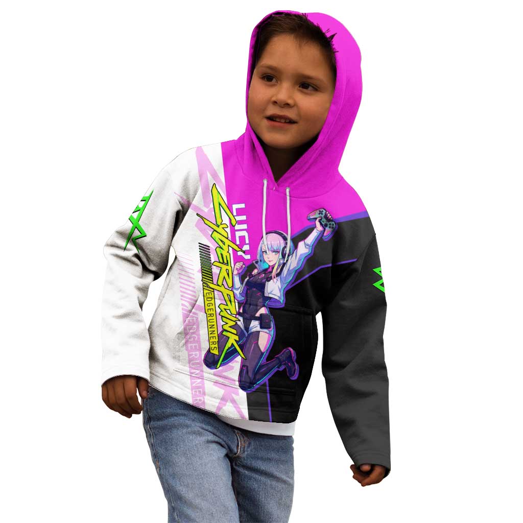 Lucy Cyberpunk Edgerunners Kid Hoodie Neon Techwear Anime Style