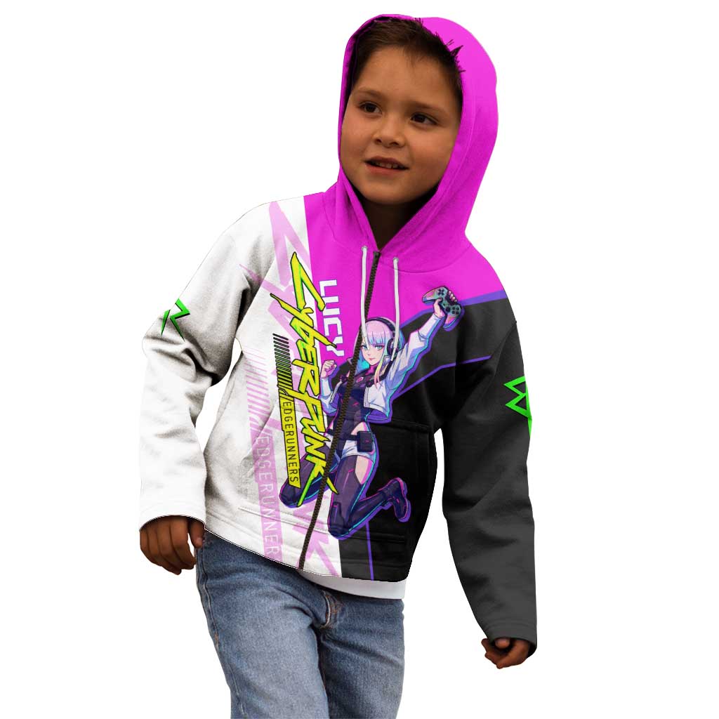 Lucy Cyberpunk Edgerunners Kid Hoodie Neon Techwear Anime Style