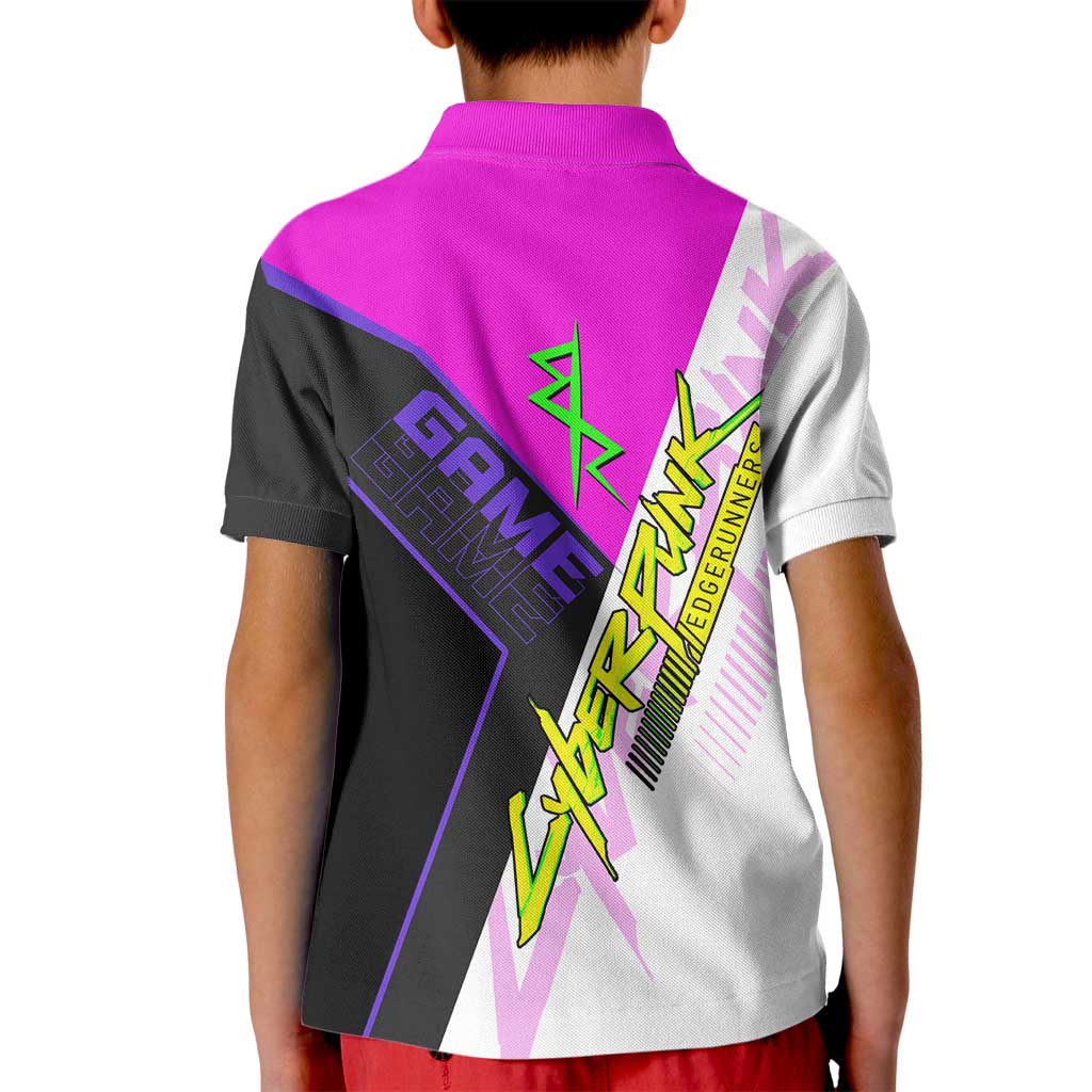 Lucy Cyberpunk Edgerunners Kid Polo Shirt Neon Techwear Anime Style