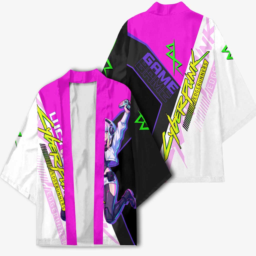 Lucy Cyberpunk Edgerunners Kimono Neon Techwear Anime Style