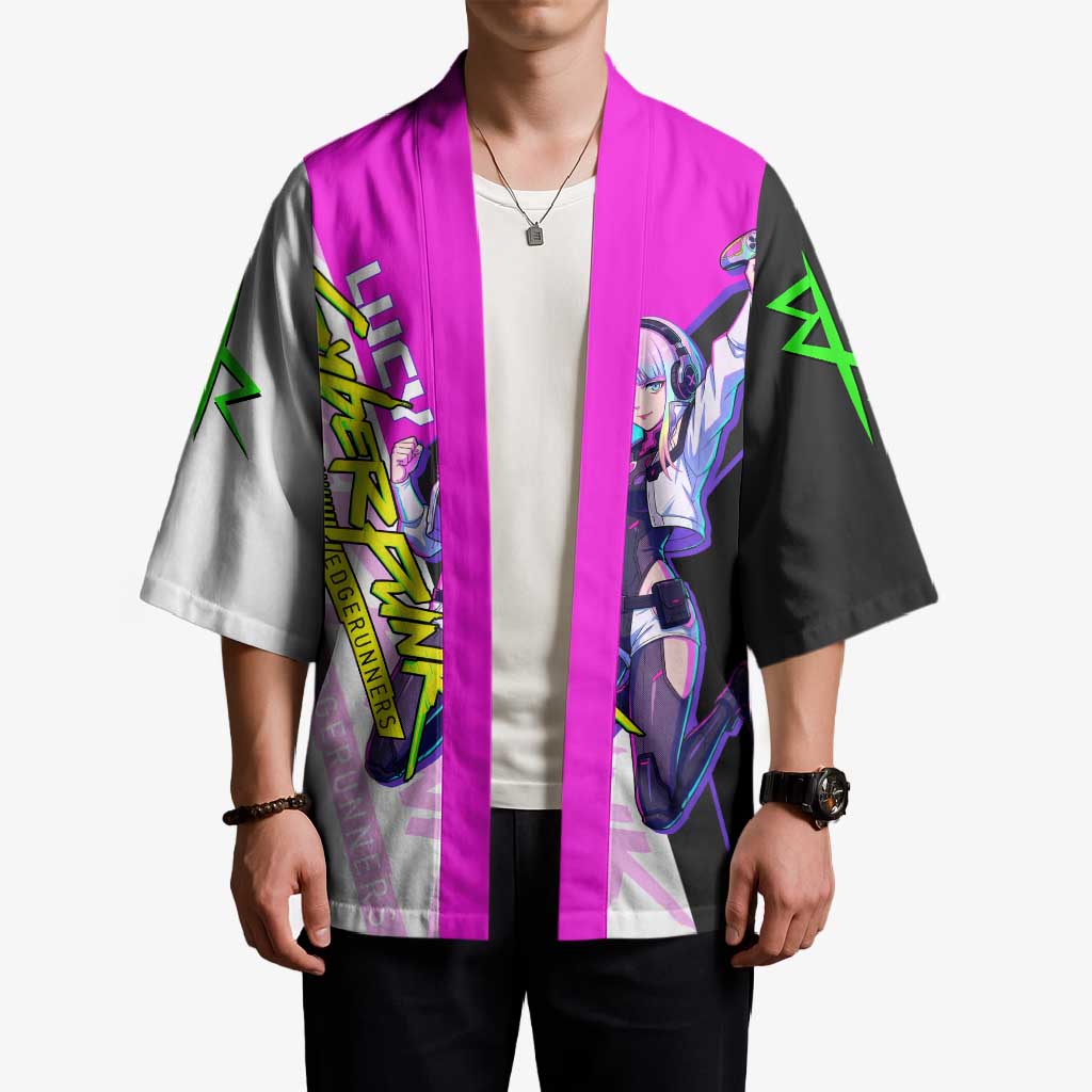 Lucy Cyberpunk Edgerunners Kimono Neon Techwear Anime Style