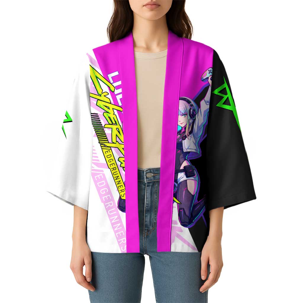 Lucy Cyberpunk Edgerunners Kimono Neon Techwear Anime Style