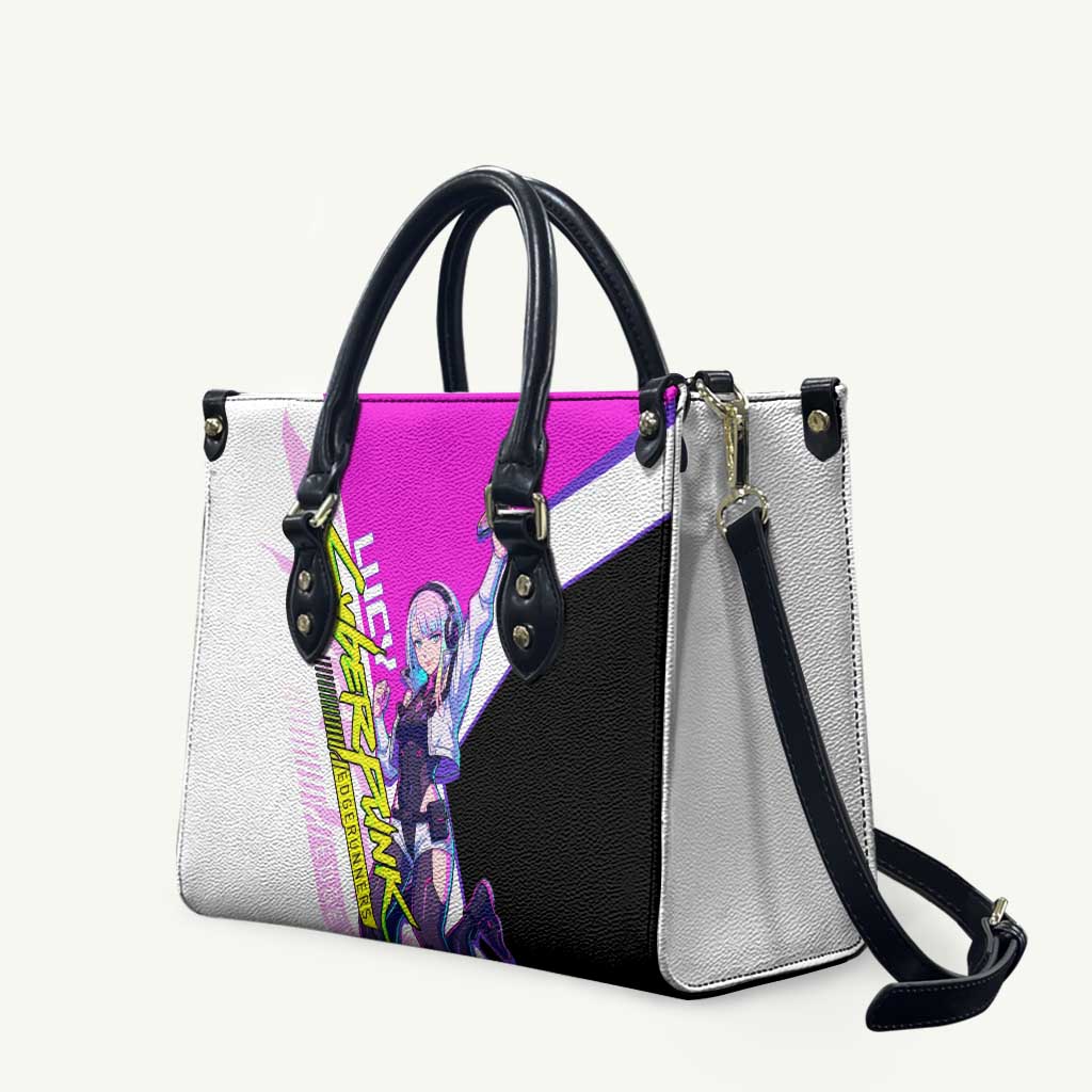 Lucy Cyberpunk Edgerunners Leather Bag Neon Techwear Anime Style