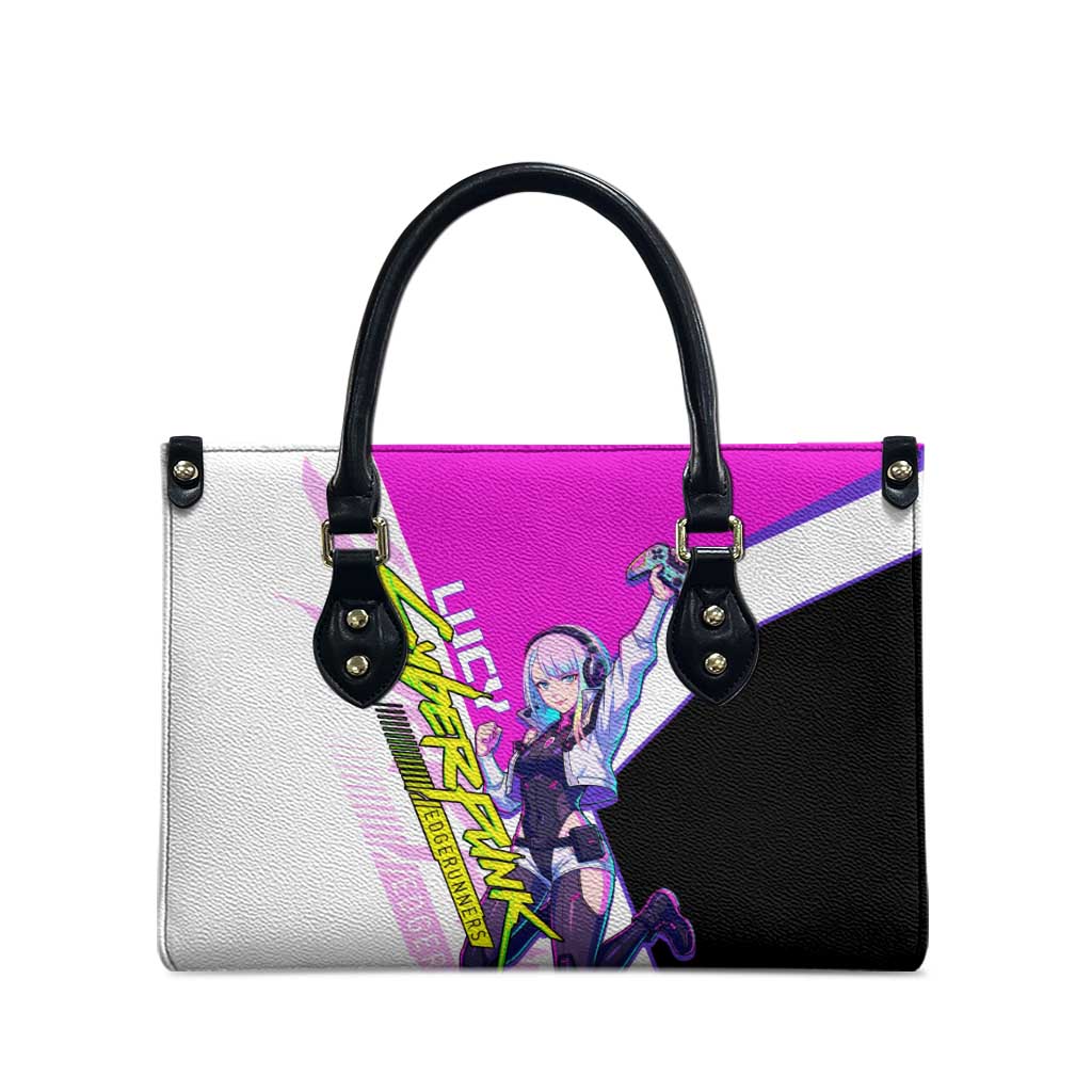 Lucy Cyberpunk Edgerunners Leather Bag Neon Techwear Anime Style