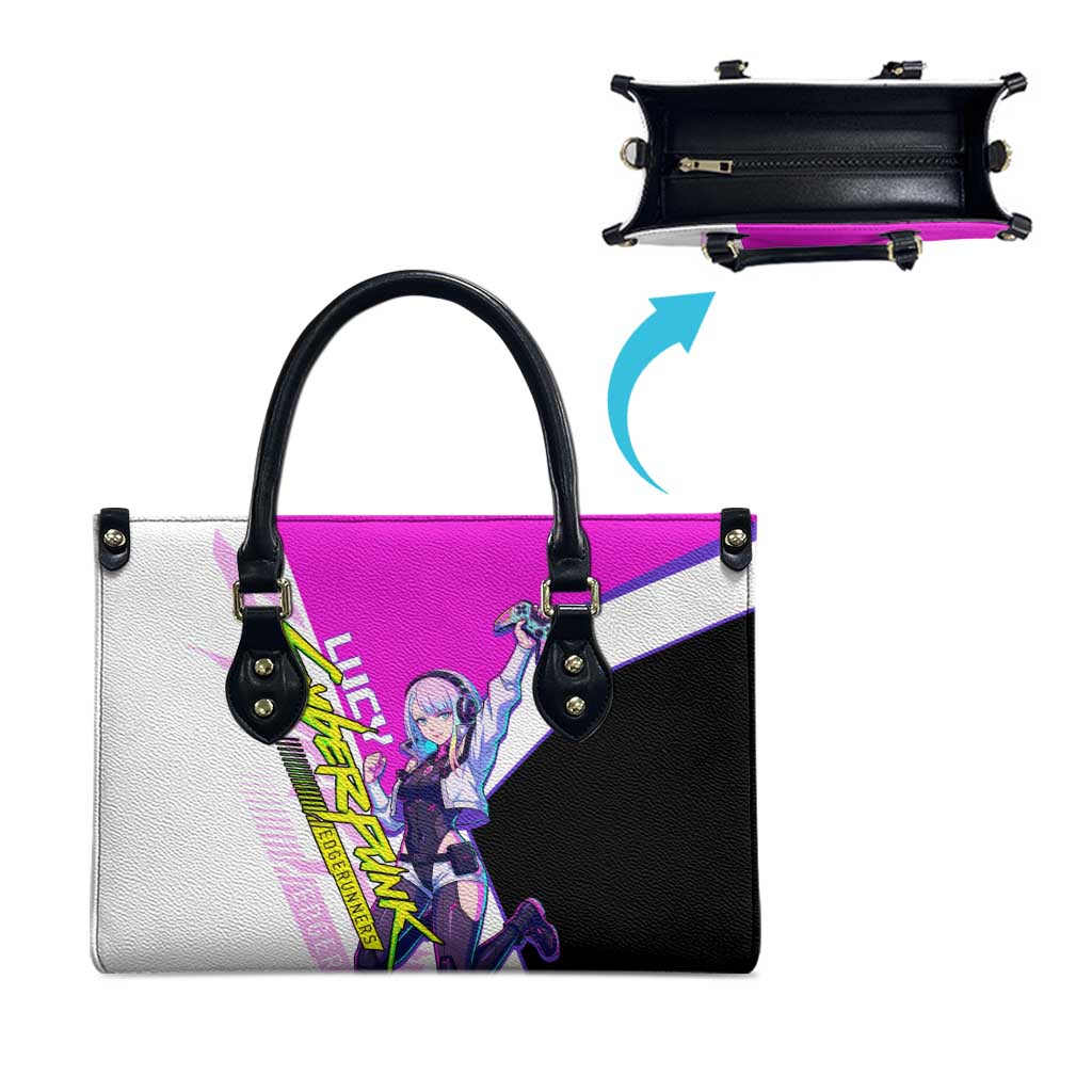 Lucy Cyberpunk Edgerunners Leather Bag Neon Techwear Anime Style