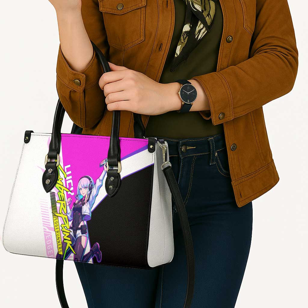 Lucy Cyberpunk Edgerunners Leather Bag Neon Techwear Anime Style