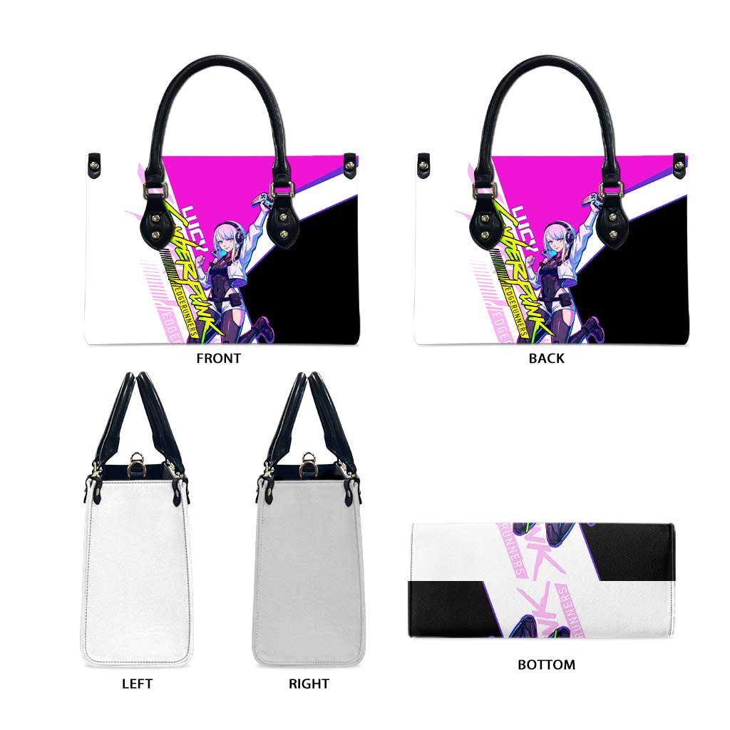 Lucy Cyberpunk Edgerunners Leather Bag Neon Techwear Anime Style
