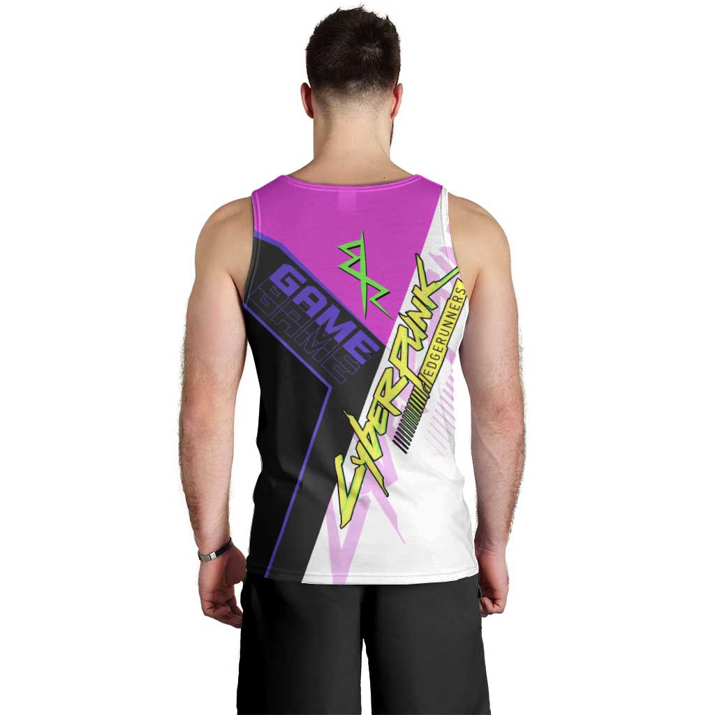 Lucy Cyberpunk Edgerunners Men Tank Top Neon Techwear Anime Style