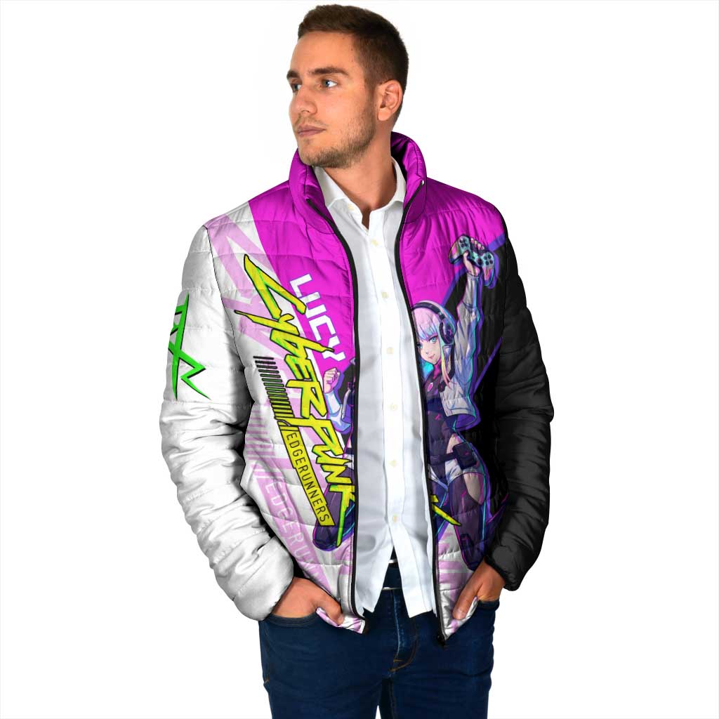Lucy Cyberpunk Edgerunners Padded Jacket Neon Techwear Anime Style