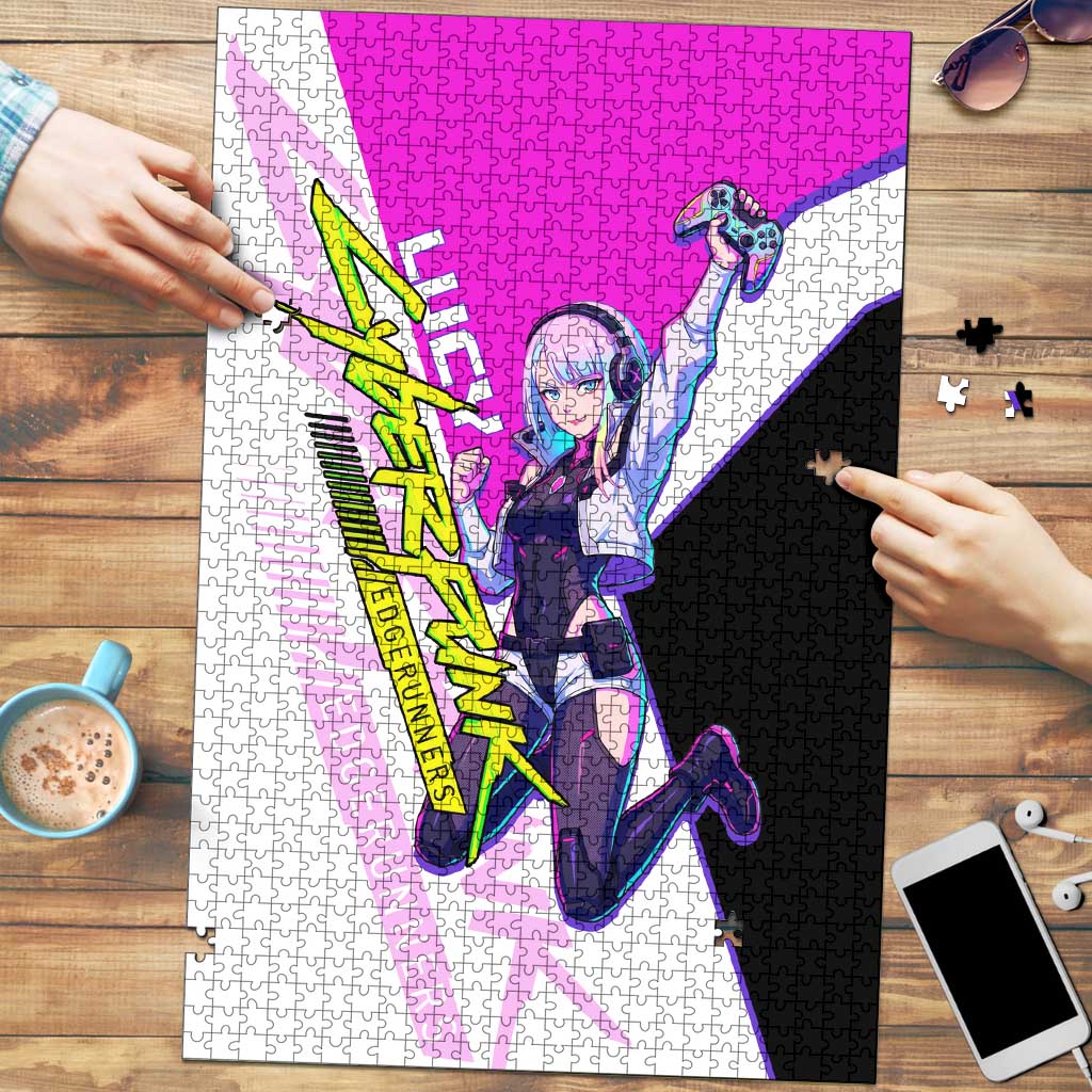Lucy Cyberpunk Edgerunners Puzzle Neon Techwear Anime Style