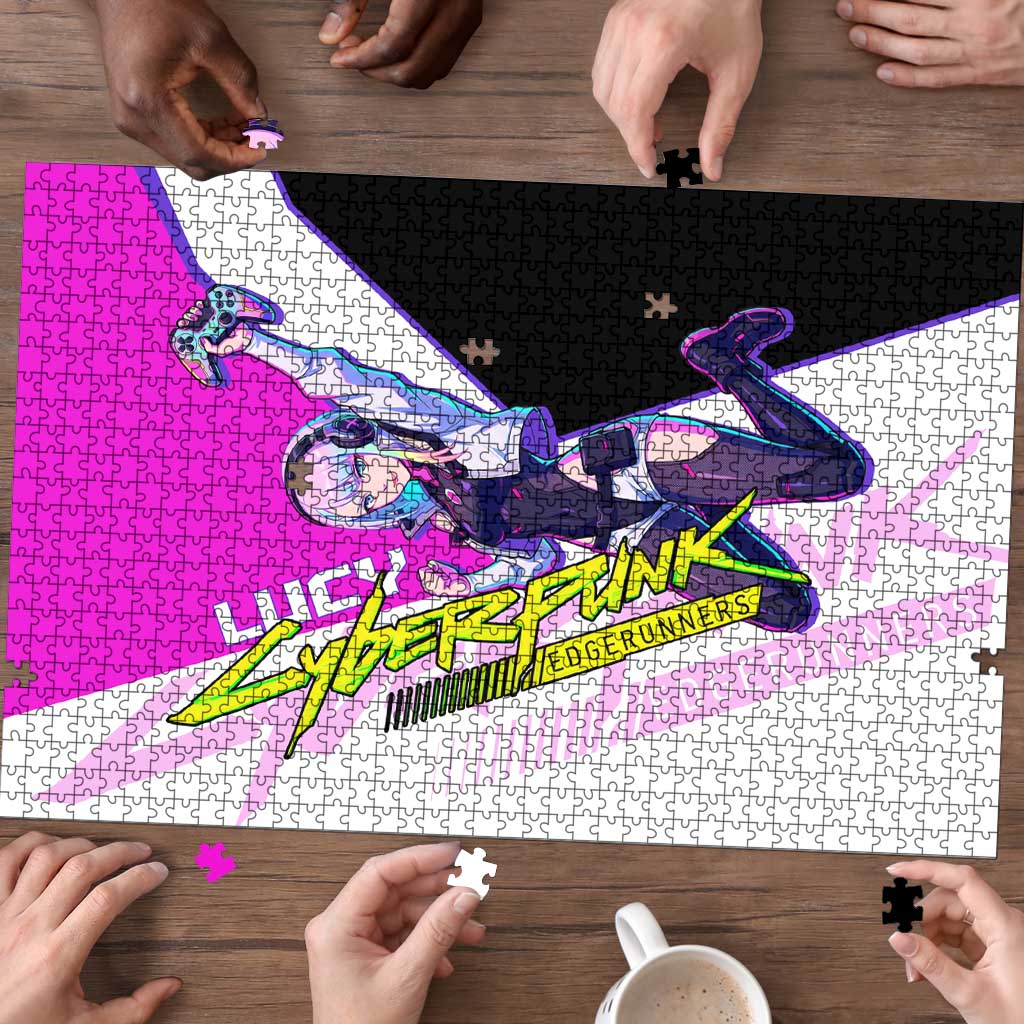Lucy Cyberpunk Edgerunners Puzzle Neon Techwear Anime Style