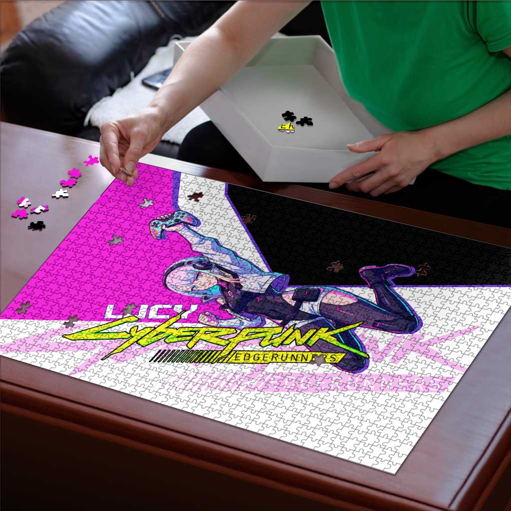 Lucy Cyberpunk Edgerunners Puzzle Neon Techwear Anime Style