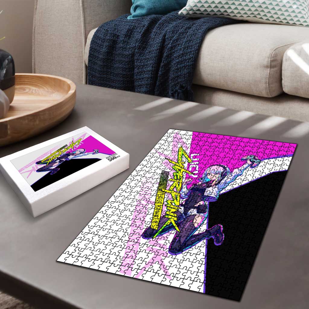 Lucy Cyberpunk Edgerunners Puzzle Neon Techwear Anime Style