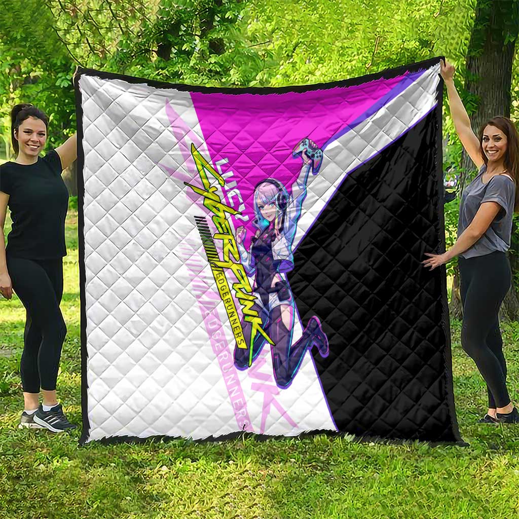 Lucy Cyberpunk Edgerunners Quilt Neon Techwear Anime Style