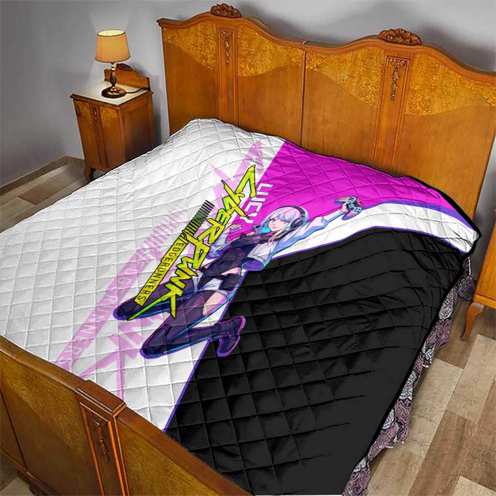 Lucy Cyberpunk Edgerunners Quilt Neon Techwear Anime Style