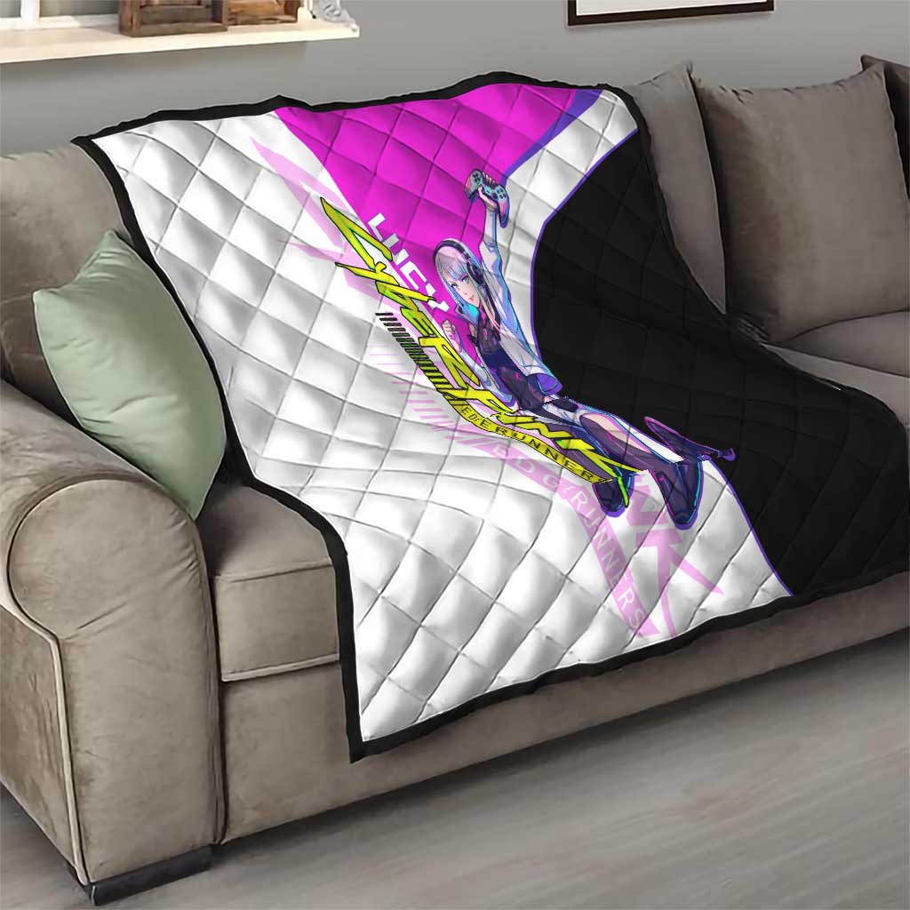 Lucy Cyberpunk Edgerunners Quilt Neon Techwear Anime Style