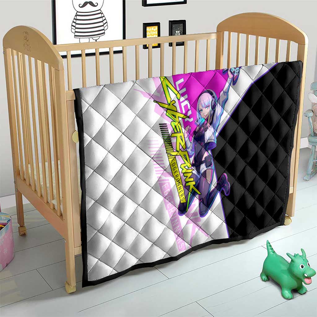 Lucy Cyberpunk Edgerunners Quilt Neon Techwear Anime Style