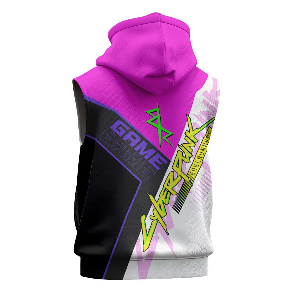 Lucy Cyberpunk Edgerunners Sleeveless Hoodie Neon Techwear Anime Style