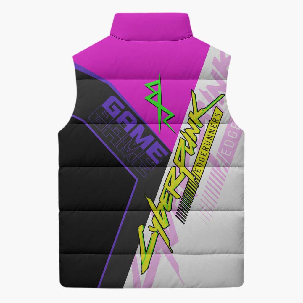 Lucy Cyberpunk Edgerunners Sleeveless Puffer Jacket Neon Techwear Anime Style