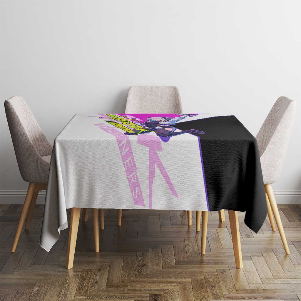 Lucy Cyberpunk Edgerunners Tablecloth Neon Techwear Anime Style