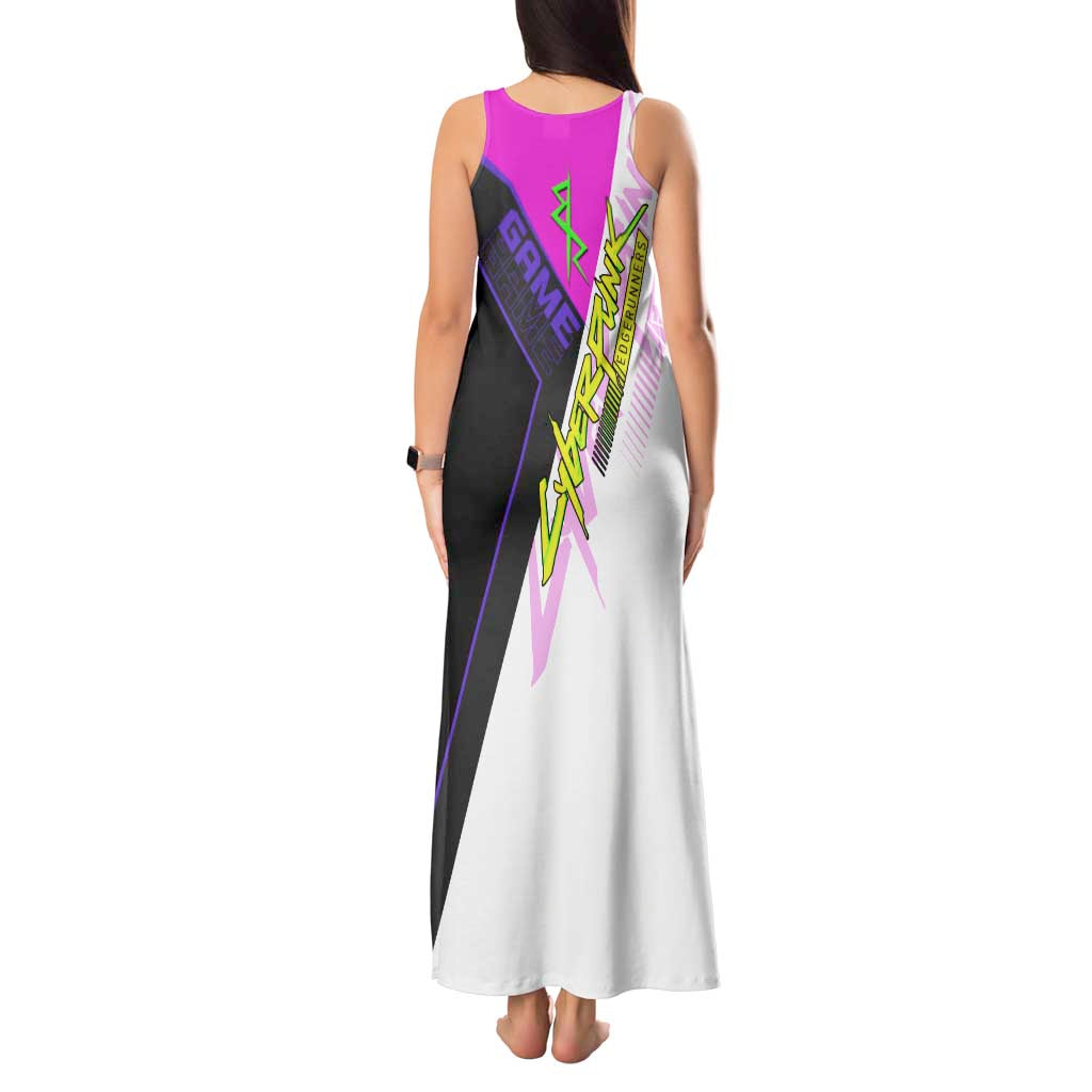 Lucy Cyberpunk Edgerunners Tank Maxi Dress Neon Techwear Anime Style