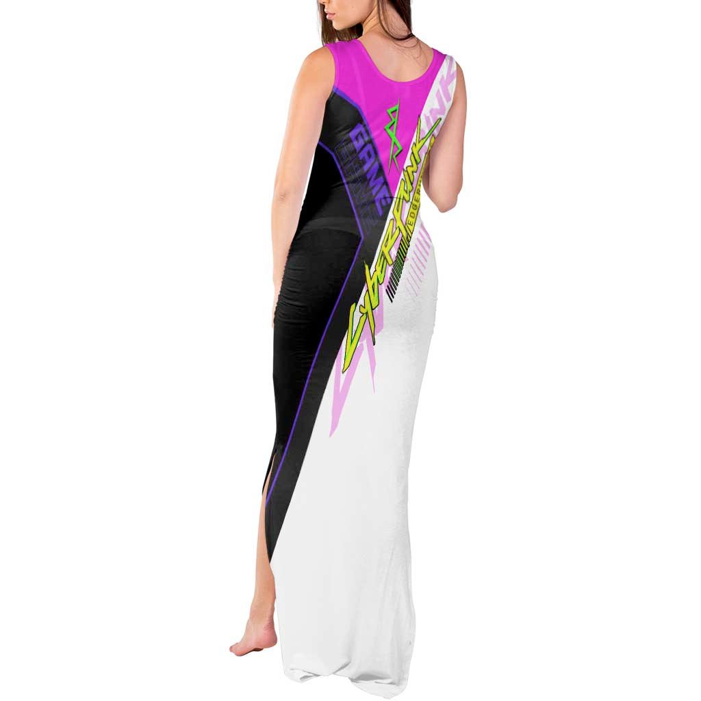 Lucy Cyberpunk Edgerunners Tank Maxi Dress Neon Techwear Anime Style