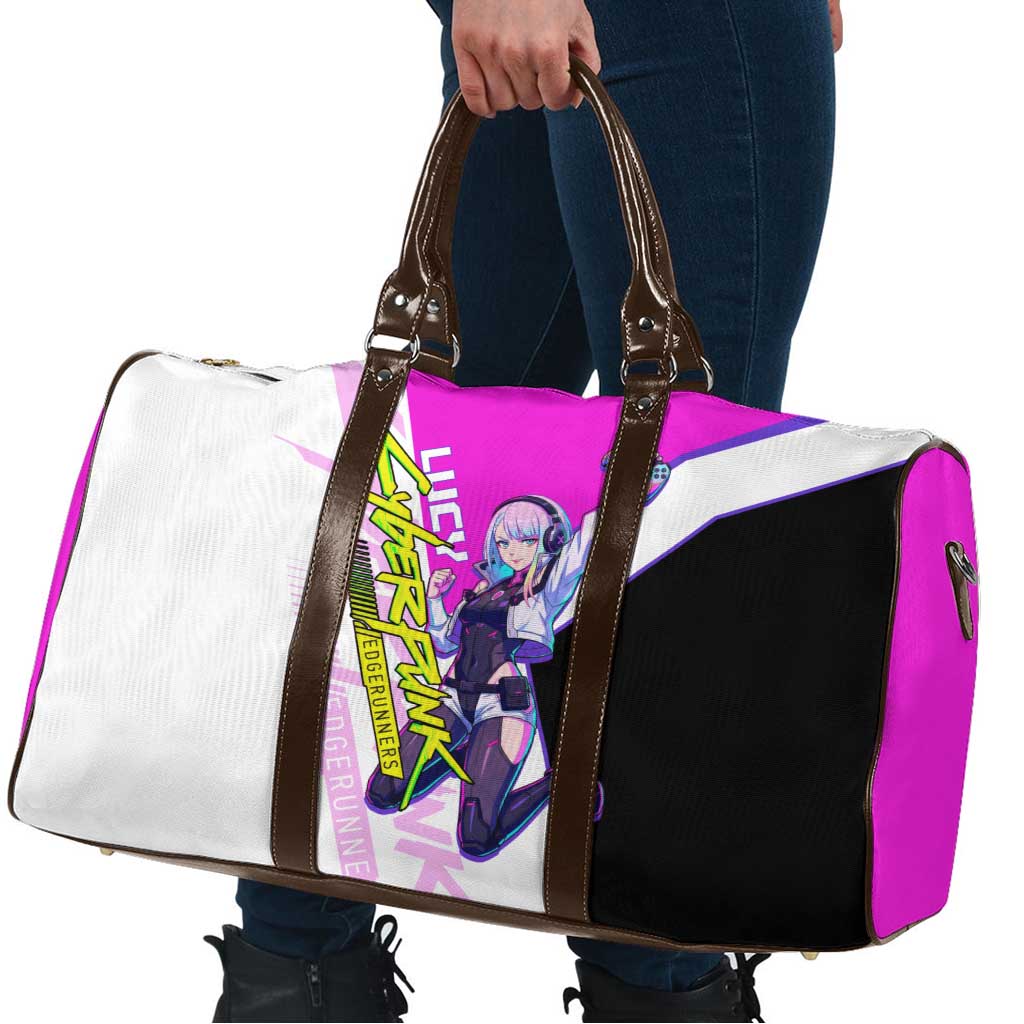 Lucy Cyberpunk Edgerunners Travel Bag Neon Techwear Anime Style