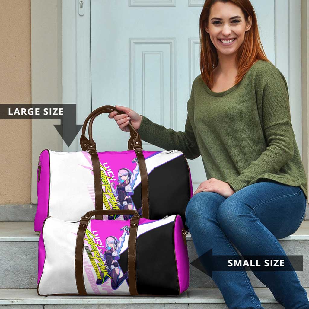 Lucy Cyberpunk Edgerunners Travel Bag Neon Techwear Anime Style