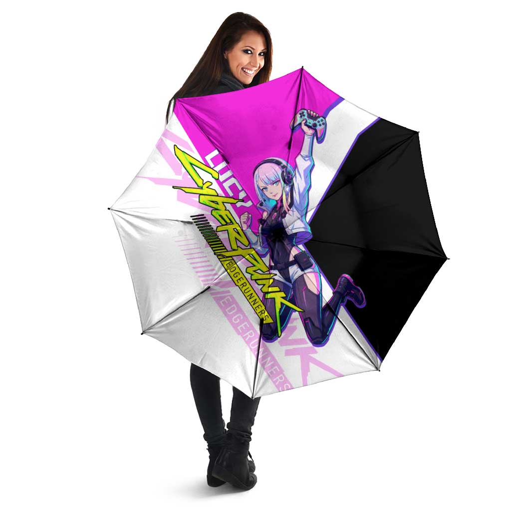 Lucy Cyberpunk Edgerunners Umbrella Neon Techwear Anime Style