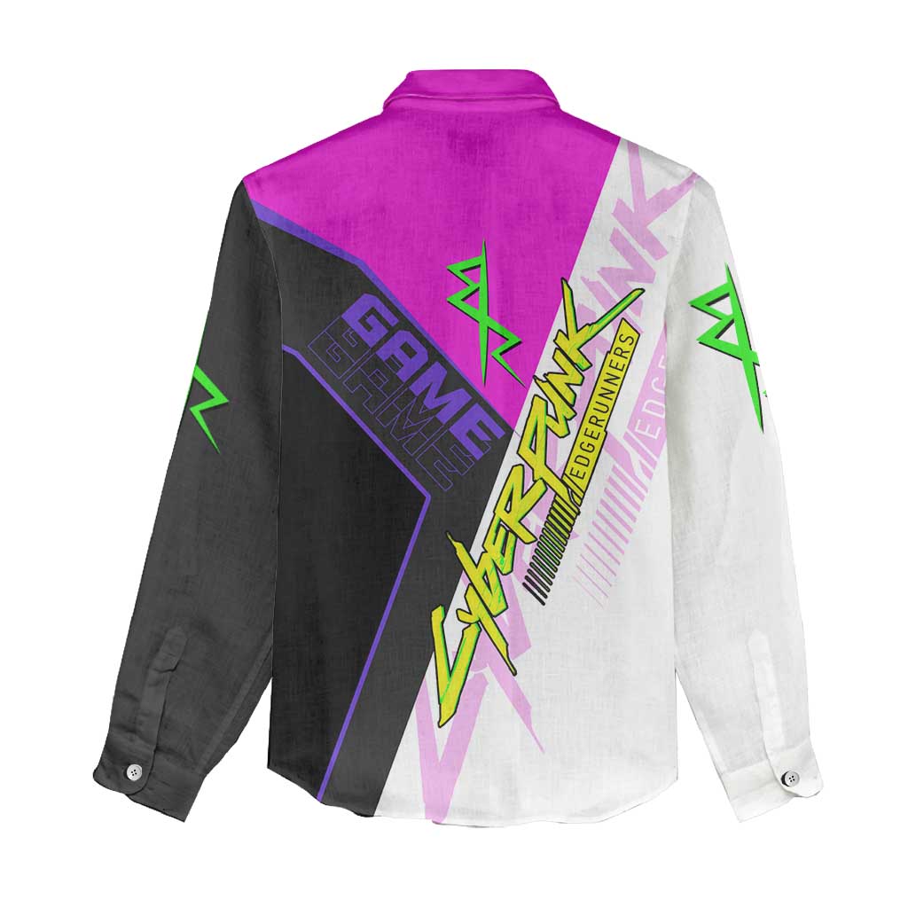 Lucy Cyberpunk Edgerunners Women Casual Shirt Neon Techwear Anime Style