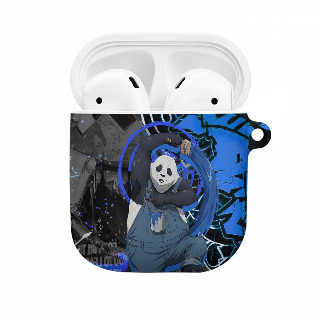 Panda Jujutsu Kaisen AirPods Case Urban Graffiti Street Art Style