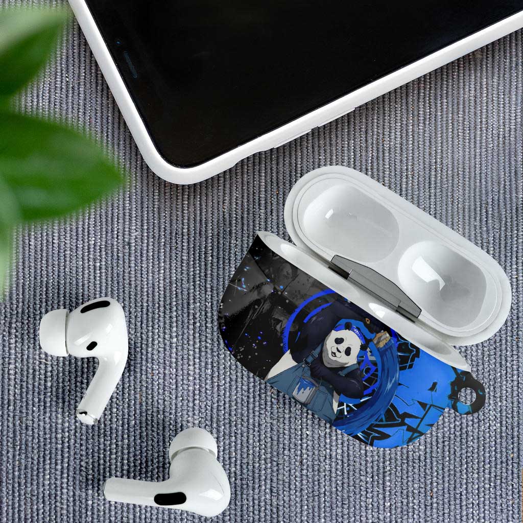 Panda Jujutsu Kaisen AirPods Case Urban Graffiti Street Art Style