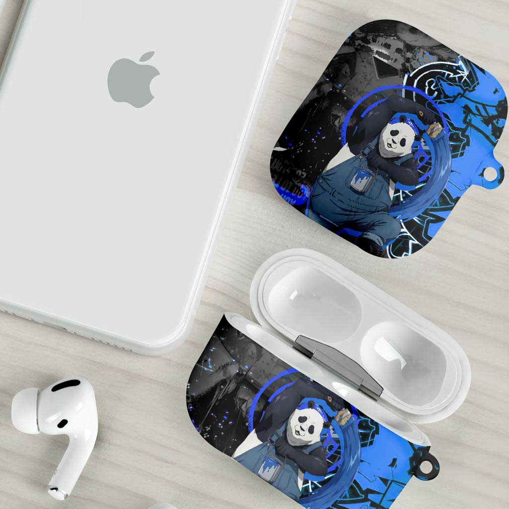 Panda Jujutsu Kaisen AirPods Case Urban Graffiti Street Art Style