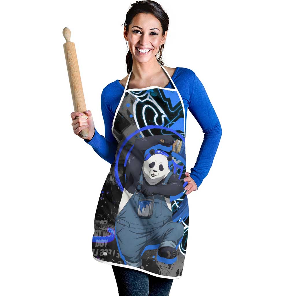 Panda Jujutsu Kaisen Apron Urban Graffiti Street Art Style