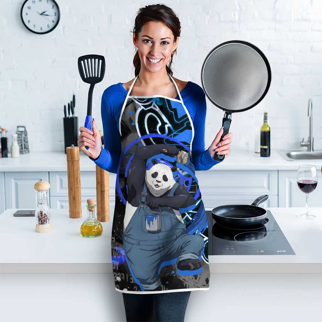 Panda Jujutsu Kaisen Apron Urban Graffiti Street Art Style