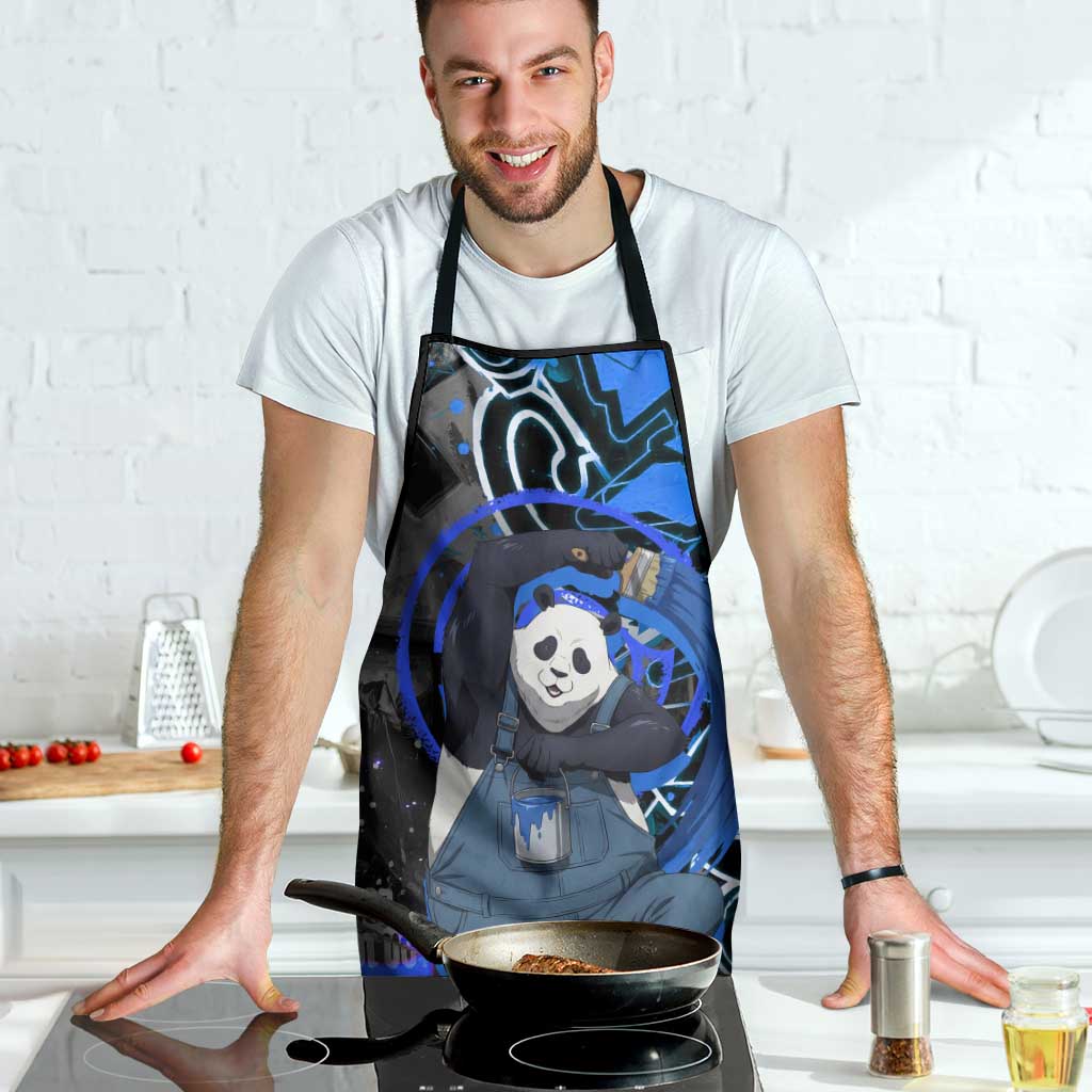 Panda Jujutsu Kaisen Apron Urban Graffiti Street Art Style