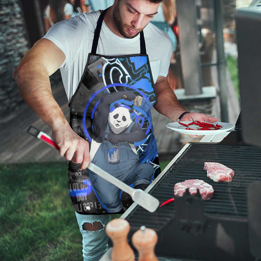Panda Jujutsu Kaisen Apron Urban Graffiti Street Art Style