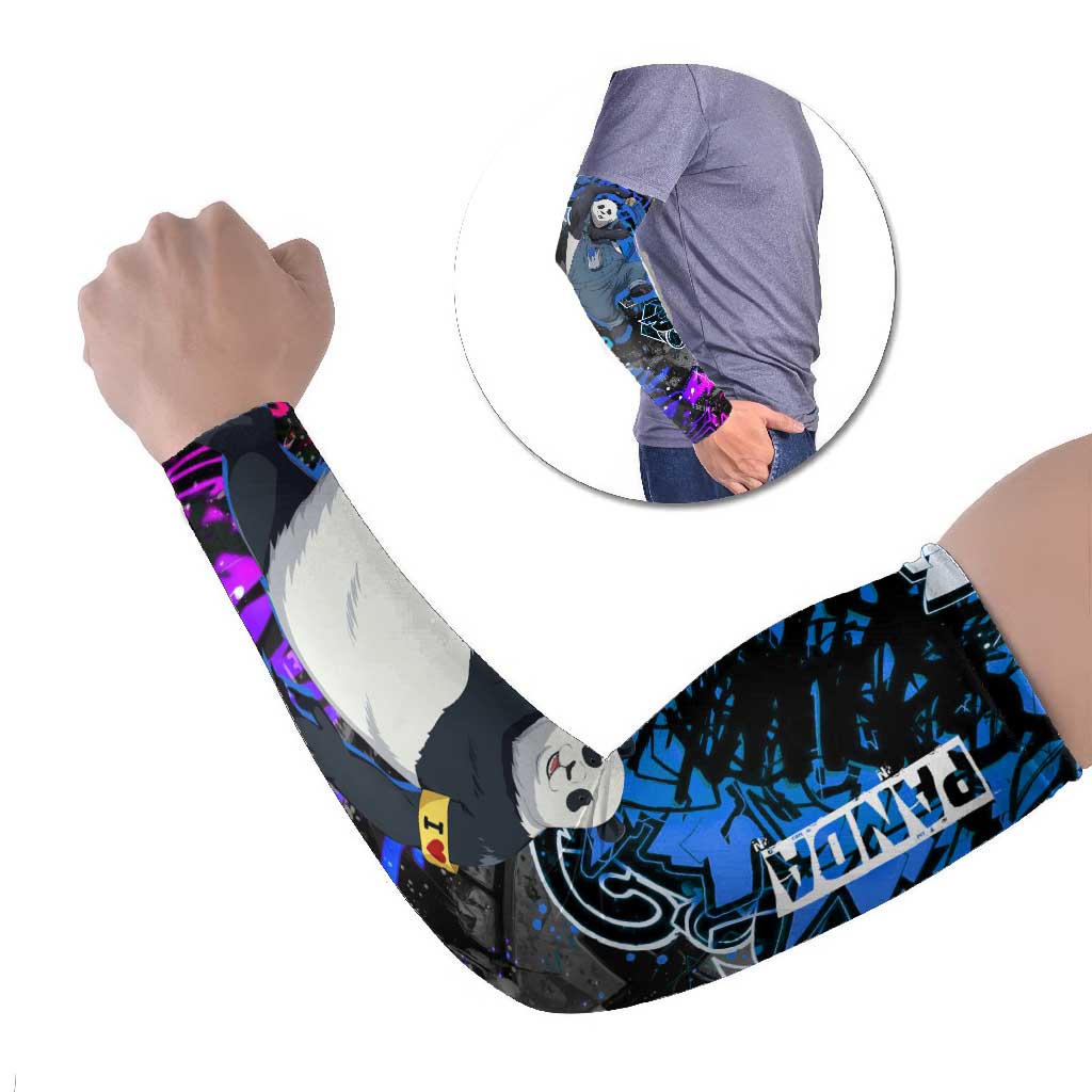 Panda Jujutsu Kaisen Arm Sleeves Urban Graffiti Street Art Style