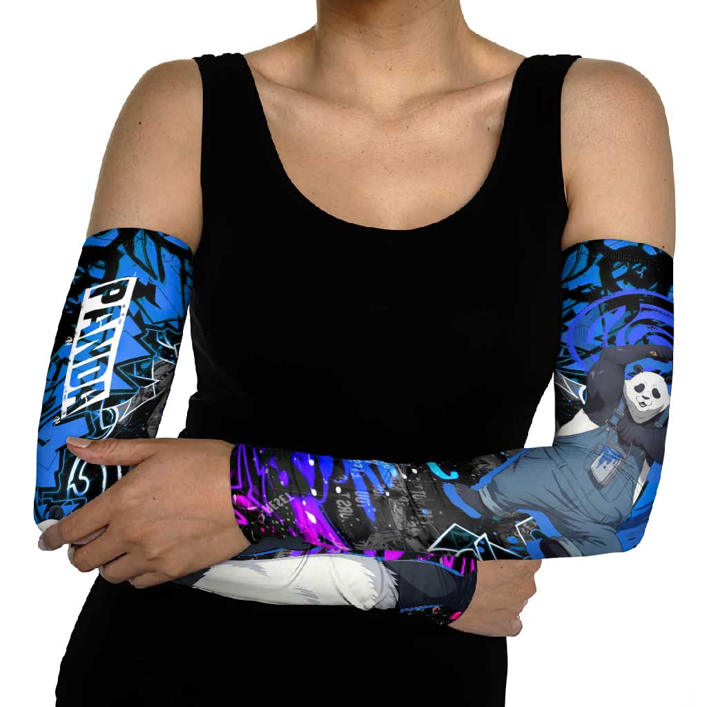 Panda Jujutsu Kaisen Arm Sleeves Urban Graffiti Street Art Style