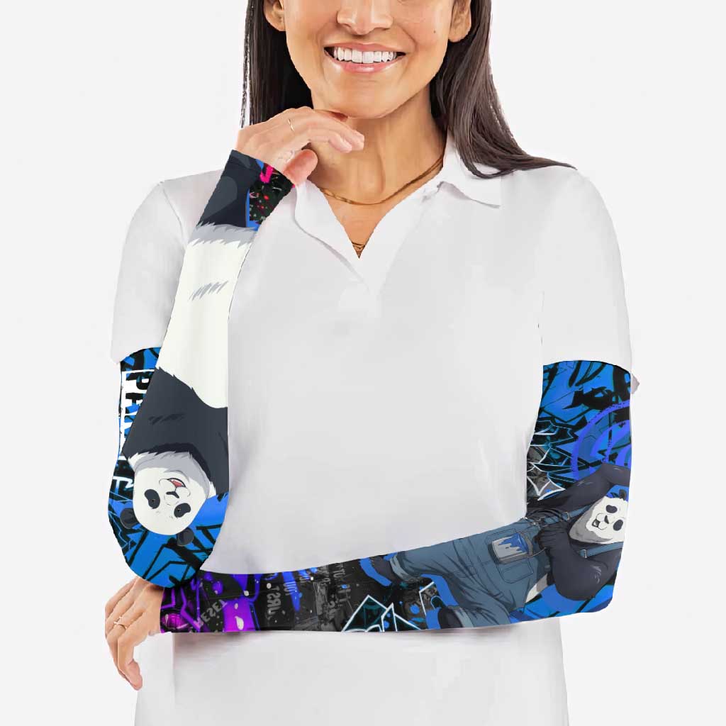 Panda Jujutsu Kaisen Arm Sleeves Urban Graffiti Street Art Style