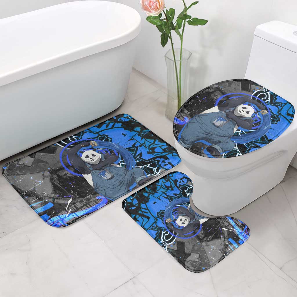 Panda Jujutsu Kaisen Bathroom Set Urban Graffiti Street Art Style