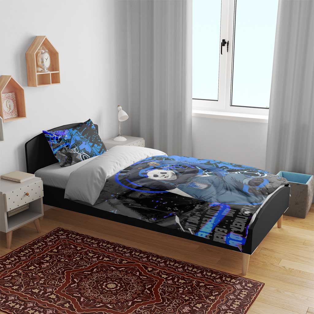 Panda Jujutsu Kaisen Bedding Set Urban Graffiti Street Art Style