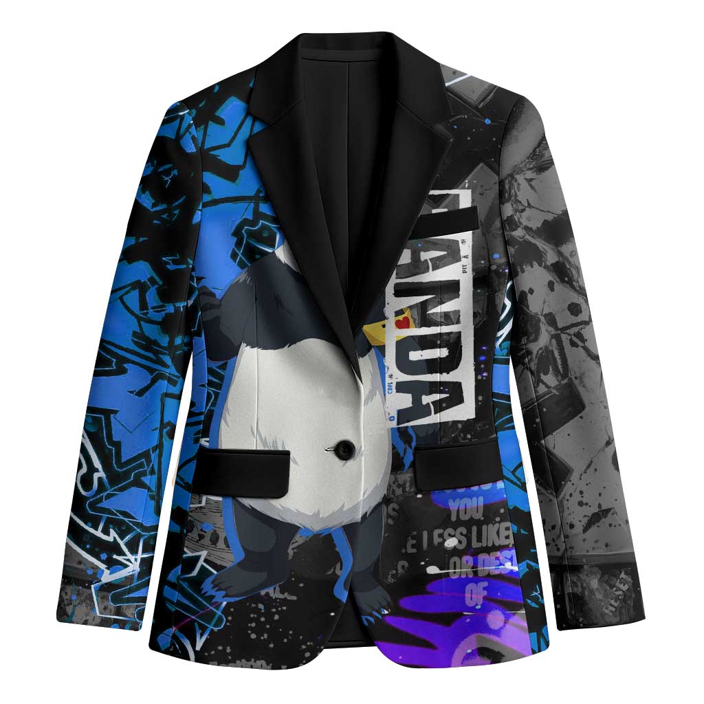 Panda Jujutsu Kaisen Blazer Urban Graffiti Street Art Style